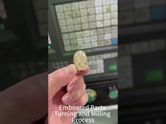 Embossed parts turning and milling Process