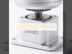 ตัวยึด LIDAR แบบหมุน อะลูมิเนียมหล่อขึ้นรูปสำหรับโมดูลการนำทางและการรับรู้ของหุ่นยนต์บริการ ความแม่นยำสูง การหมุน 360 องศา การสแกนที่เสถียร