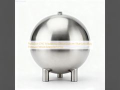 การผลิตภาชนะรับความดันโลหะผสมไทเทเนียมแบบกำหนดเองของจีนด้วยเครื่องจักร CNC ความแม่นยำ