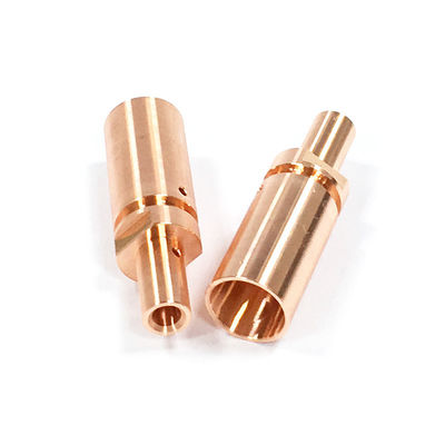 ซื้อ การสร้างต้นแบบแบบอย่างรวดเร็วตามสั่ง CNC ชิ้นหมุน ทองแดง ชิ้นแปรรูป SGS RoHs ชิ้นแปรรูป CNC lathe online manufacture