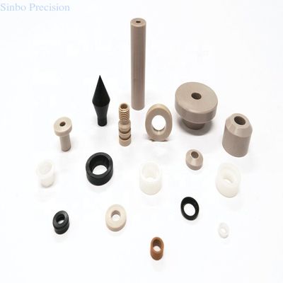 อะไหล่พลาสติกขนาดเล็ก POM PEEK ISO9001 CNC ชิ้นหมุนแม่นยํา